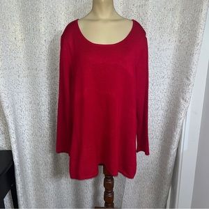 TAHARI Women's Red Sweater, NWT, 2X